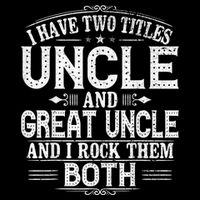 Gift for New Great Uncle - Uncles Great Uncle Cooling Performance Crew T-Shirt