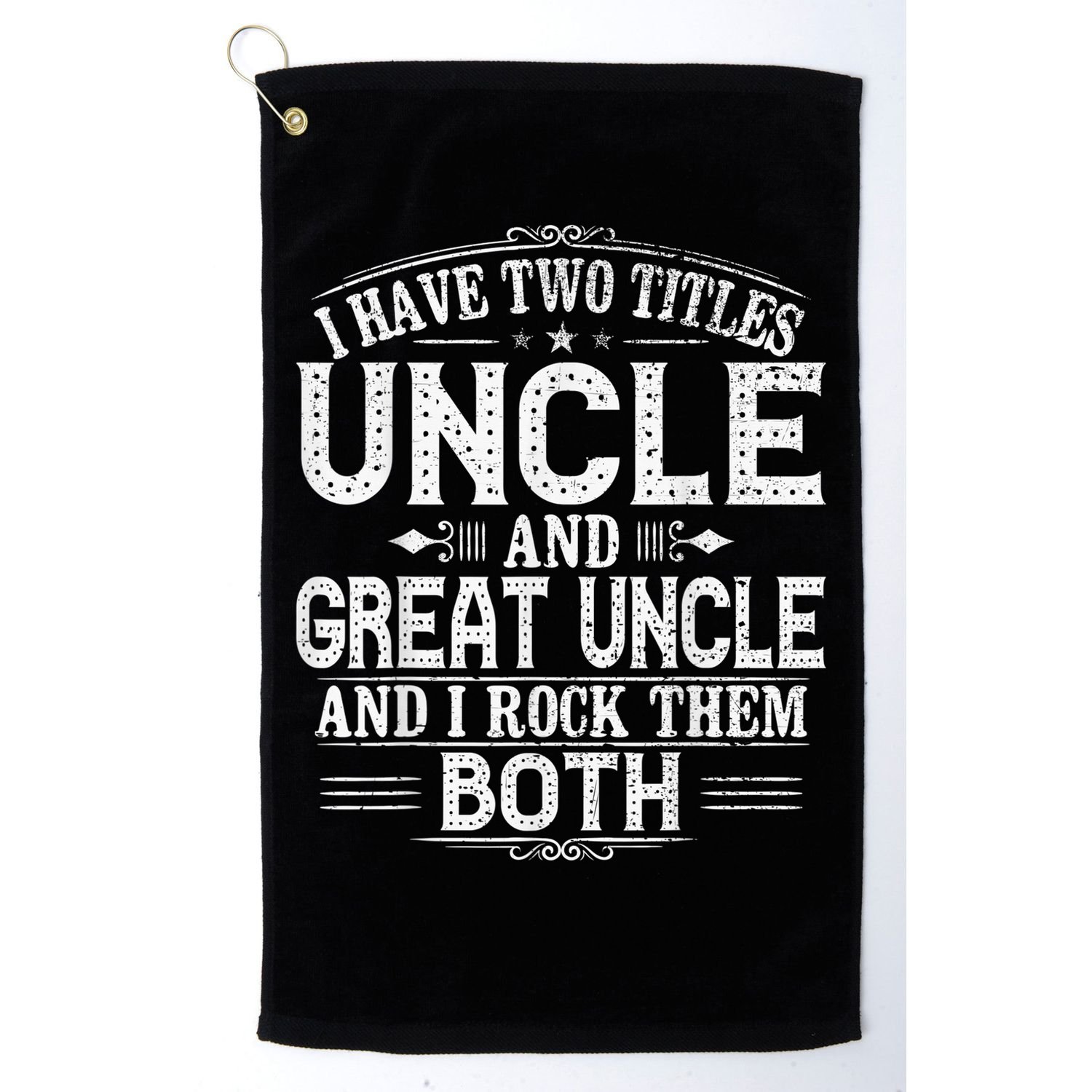 Gift for New Great Uncle - Uncles Great Uncle Golf Towel