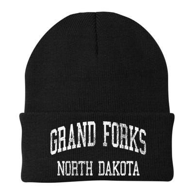 Grand Forks North Dakota Nd Vintage Athletic Sports Beanie