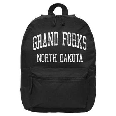 Grand Forks North Dakota Nd Vintage Athletic Sports 16 in Basic Backpack