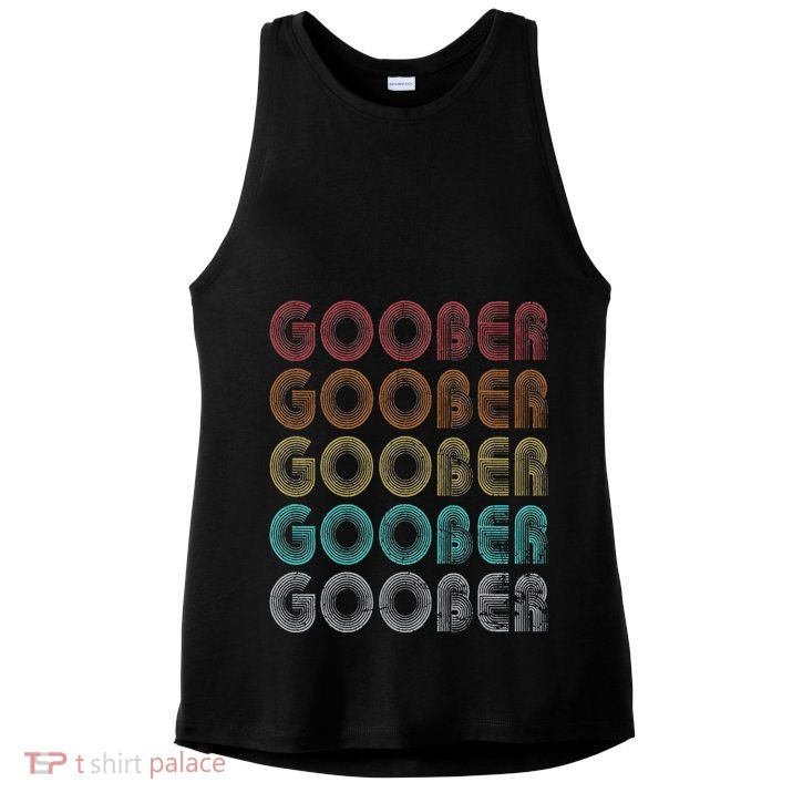 Goober Family Name I Love Goober Personalized Vintage Ladies PosiCharge Tri-Blend Wicking Tank
