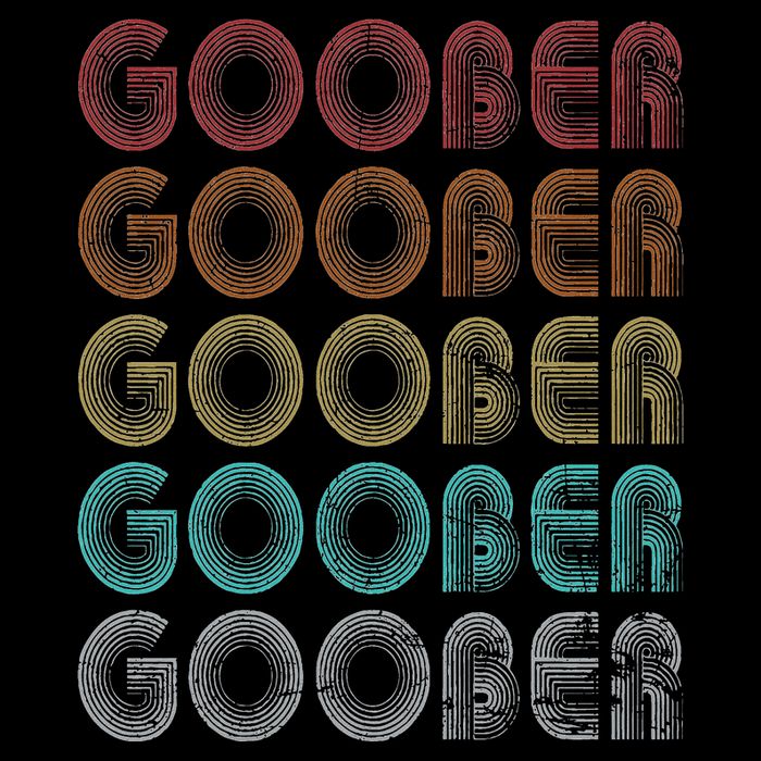 Goober Family Name I Love Goober Personalized Vintage Doggie Tank