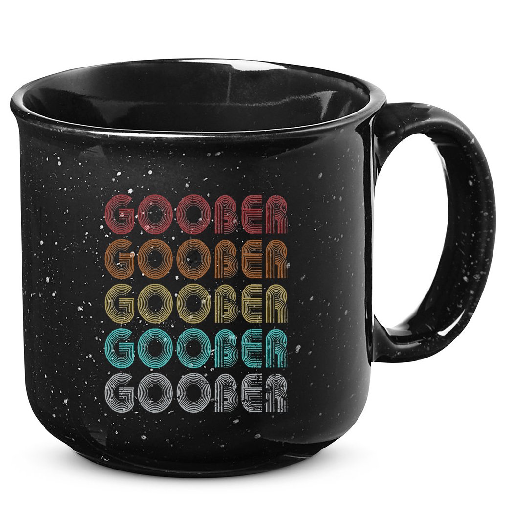 Goober Family Name I Love Goober Personalized Vintage 15oz Campfire Ceramic Mug
