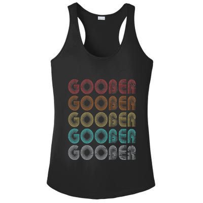 Goober Family Name I Love Goober Personalized Vintage Ladies PosiCharge Competitor Racerback Tank