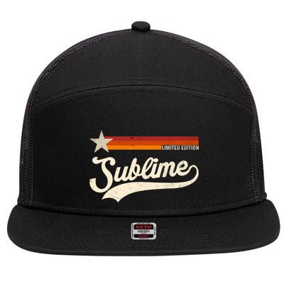Graphic First Name Awesome Apparel Limited Edition 7 Panel Mesh Trucker Snapback Hat