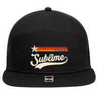 Graphic First Name Awesome Apparel Limited Edition 7 Panel Mesh Trucker Snapback Hat