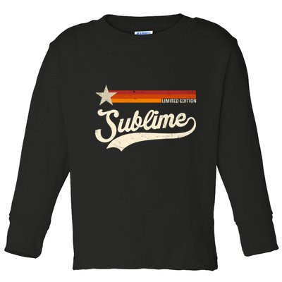 Graphic First Name Awesome Apparel Limited Edition Toddler Long Sleeve Shirt