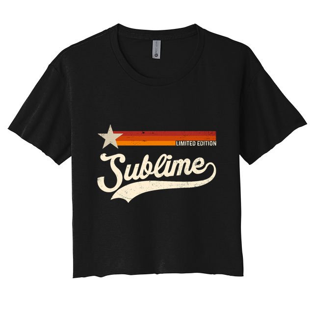 Graphic First Name Awesome Apparel Limited Edition Crop Top