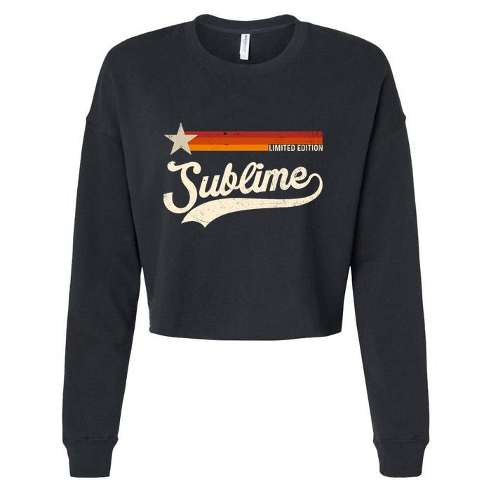 Graphic First Name Awesome Apparel Limited Edition Cropped Pullover Crew