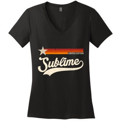 Graphic First Name Awesome Apparel Limited Edition Women's V-Neck T-Shirt