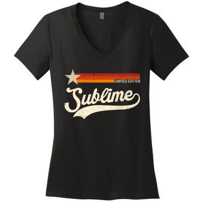 Graphic First Name Awesome Apparel Limited Edition Women's V-Neck T-Shirt