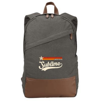 Graphic First Name Awesome Apparel Limited Edition Cotton Canvas Backpack