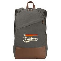 Graphic First Name Awesome Apparel Limited Edition Cotton Canvas Backpack