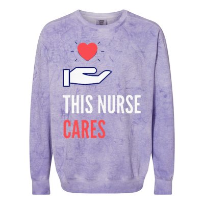 Gifts For Nurses Nurses Week Nursing School Inspiration Rn Colorblast Crewneck Sweatshirt