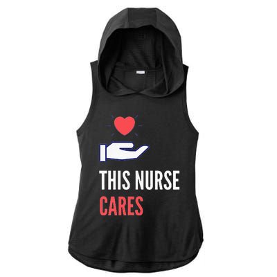 Gifts For Nurses Nurses Week Nursing School Inspiration Rn Ladies PosiCharge Tri-Blend Wicking Draft Hoodie Tank