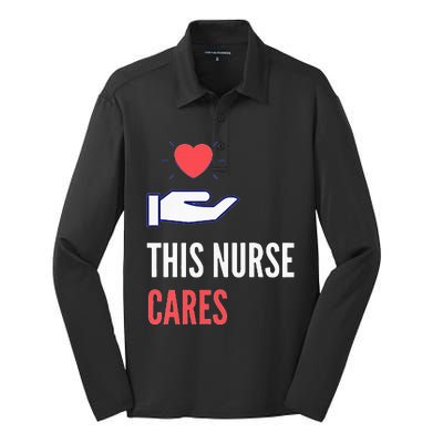 Gifts For Nurses Nurses Week Nursing School Inspiration Rn Silk Touch Performance Long Sleeve Polo