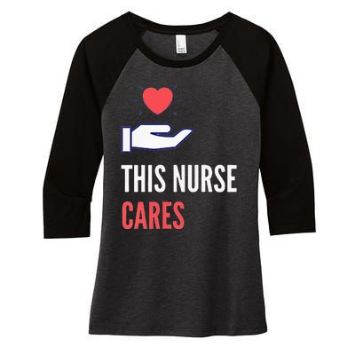 Gifts For Nurses Nurses Week Nursing School Inspiration Rn Women's Tri-Blend 3/4-Sleeve Raglan Shirt