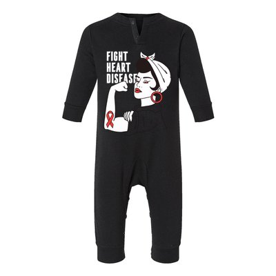 Gift For Nurse Or Doctor Cool Gift Heart Disease Awareness Month Funny Gift Infant Fleece One Piece