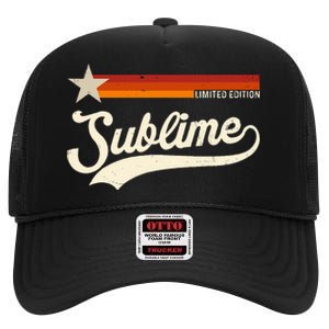 Graphic First Name S.U.B.L.I.M.E Awesome Apparel Limited Edition High Crown Mesh Back Trucker Hat