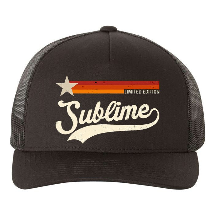 Graphic First Name S.U.B.L.I.M.E Awesome Apparel Limited Edition Yupoong Adult 5-Panel Trucker Hat