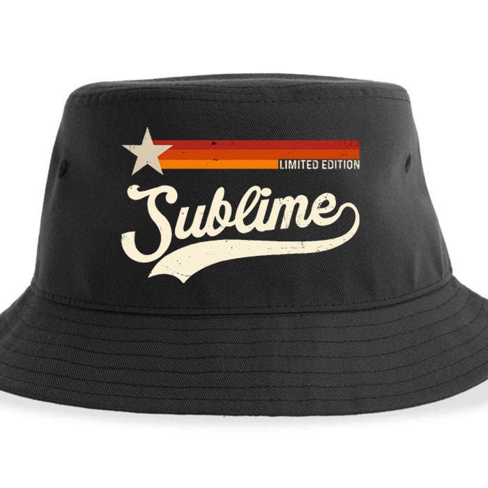 Graphic First Name S.U.B.L.I.M.E Awesome Apparel Limited Edition Sustainable Bucket Hat