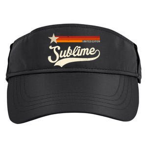 Graphic First Name S.U.B.L.I.M.E Awesome Apparel Limited Edition Adult Drive Performance Visor