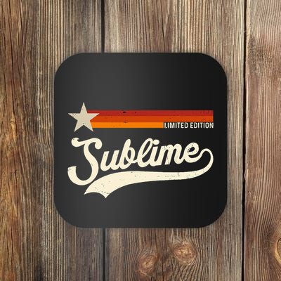 Graphic First Name S.U.B.L.I.M.E Awesome Apparel Limited Edition Coaster