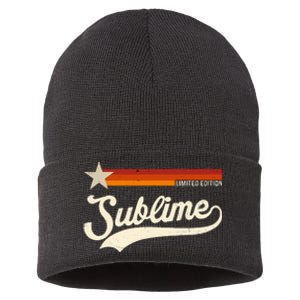 Graphic First Name S.U.B.L.I.M.E Awesome Apparel Limited Edition Sustainable Knit Beanie