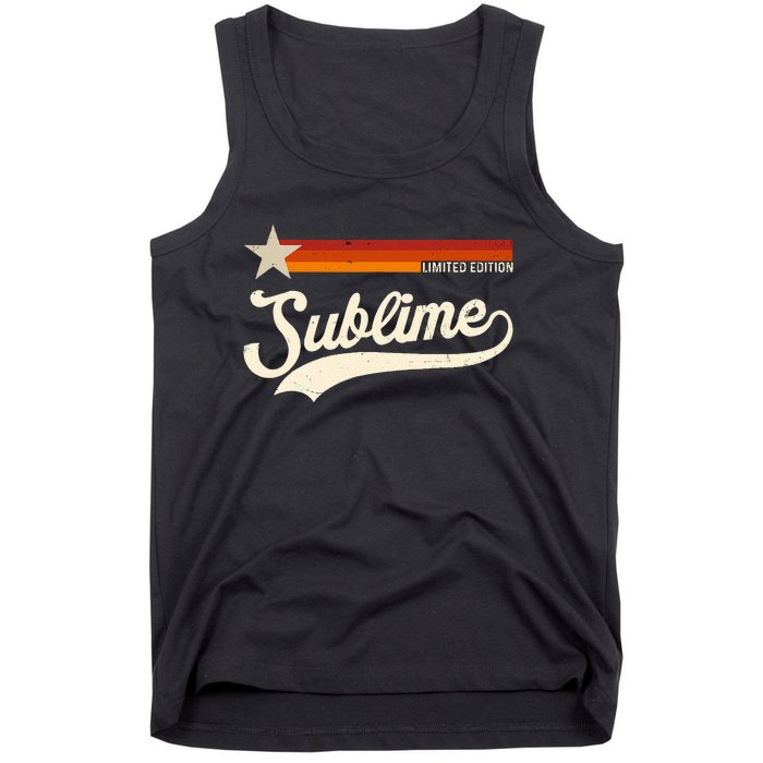 Graphic First Name S.U.B.L.I.M.E Awesome Apparel Limited Edition Tank Top