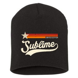 Graphic First Name S.U.B.L.I.M.E Awesome Apparel Limited Edition Short Acrylic Beanie