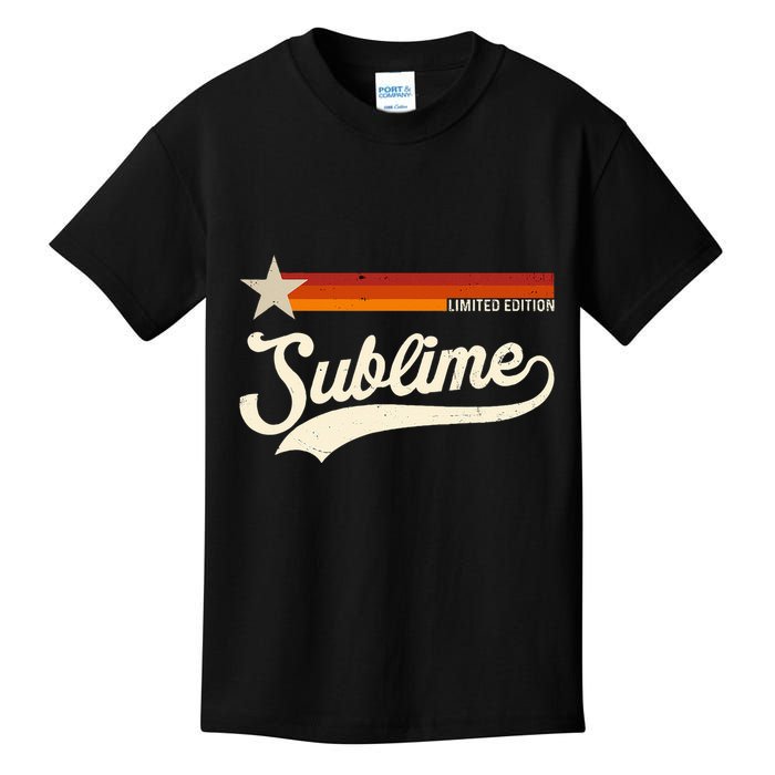 Graphic First Name S.U.B.L.I.M.E Awesome Apparel Limited Edition Kids T-Shirt