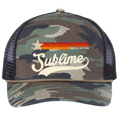 Graphic First Name S.U.B.L.I.M.E Awesome Apparel Limited Edition Retro Rope Trucker Hat Cap