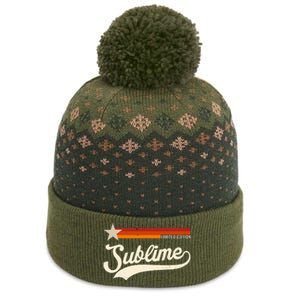 Graphic First Name S.U.B.L.I.M.E Awesome Apparel Limited Edition The Baniff Cuffed Pom Beanie