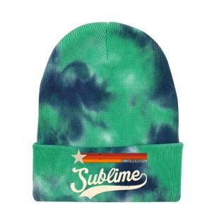 Graphic First Name S.U.B.L.I.M.E Awesome Apparel Limited Edition Tie Dye 12in Knit Beanie