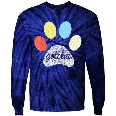 Gotcha For New Dog Owner On Dog Gotcha Day Adoption Tie-Dye Long Sleeve Shirt