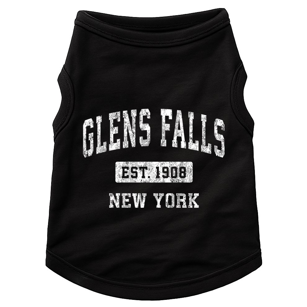 Glens Falls New York Ny Vintage Sports Doggie Tank