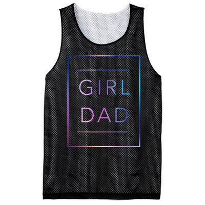 GirlDad Father of Proud Daughter Fathers Day Mesh Reversible Basketball Jersey Tank