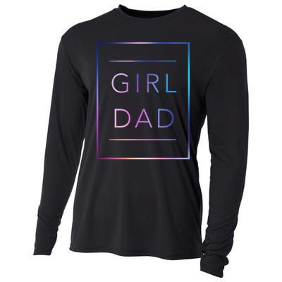 GirlDad Father of Proud Daughter Fathers Day Cooling Performance Long Sleeve Crew