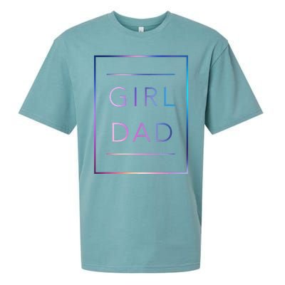 GirlDad Father of Proud Daughter Fathers Day Sueded Cloud Jersey T-Shirt