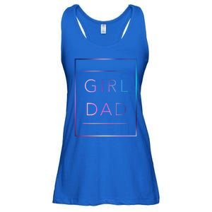 GirlDad Father of Proud Daughter Fathers Day Ladies Essential Flowy Tank