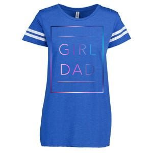 GirlDad Father of Proud Daughter Fathers Day Enza Ladies Jersey Football T-Shirt