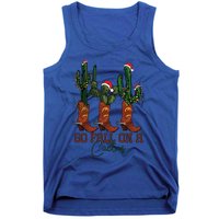 Go Fall On A Cactus Christmas Cow Funny Howdy Christmas Gift Tank Top