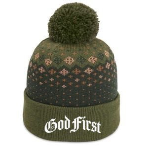 God First Original The Baniff Cuffed Pom Beanie