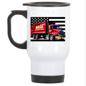 Garbage Force One Trump Maga Garbage Truck Stainless Steel Travel Mug