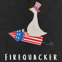 Goose Fourth Of July Firequacker Independence Day Cool Comfort Performance Bucket Hat