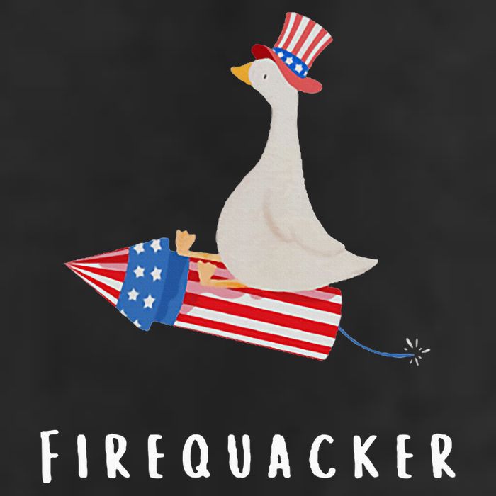 Goose Fourth Of July Firequacker Independence Day Cool Comfort Performance Bucket Hat