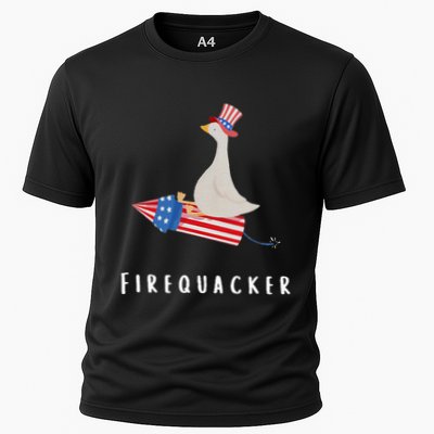 Goose Fourth Of July Firequacker Independence Day Performance Shirt