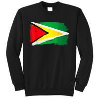 Guyana Flag Paint Style Sweatshirt