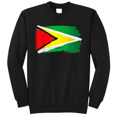 Guyana Flag Paint Style Sweatshirt