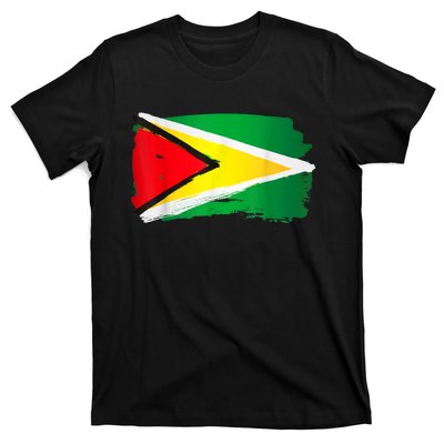 Guyana Flag Paint Style T-Shirt